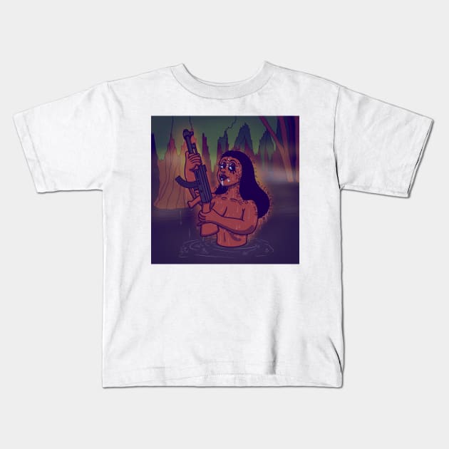 Lady of the Lake Kids T-Shirt by artofbryson